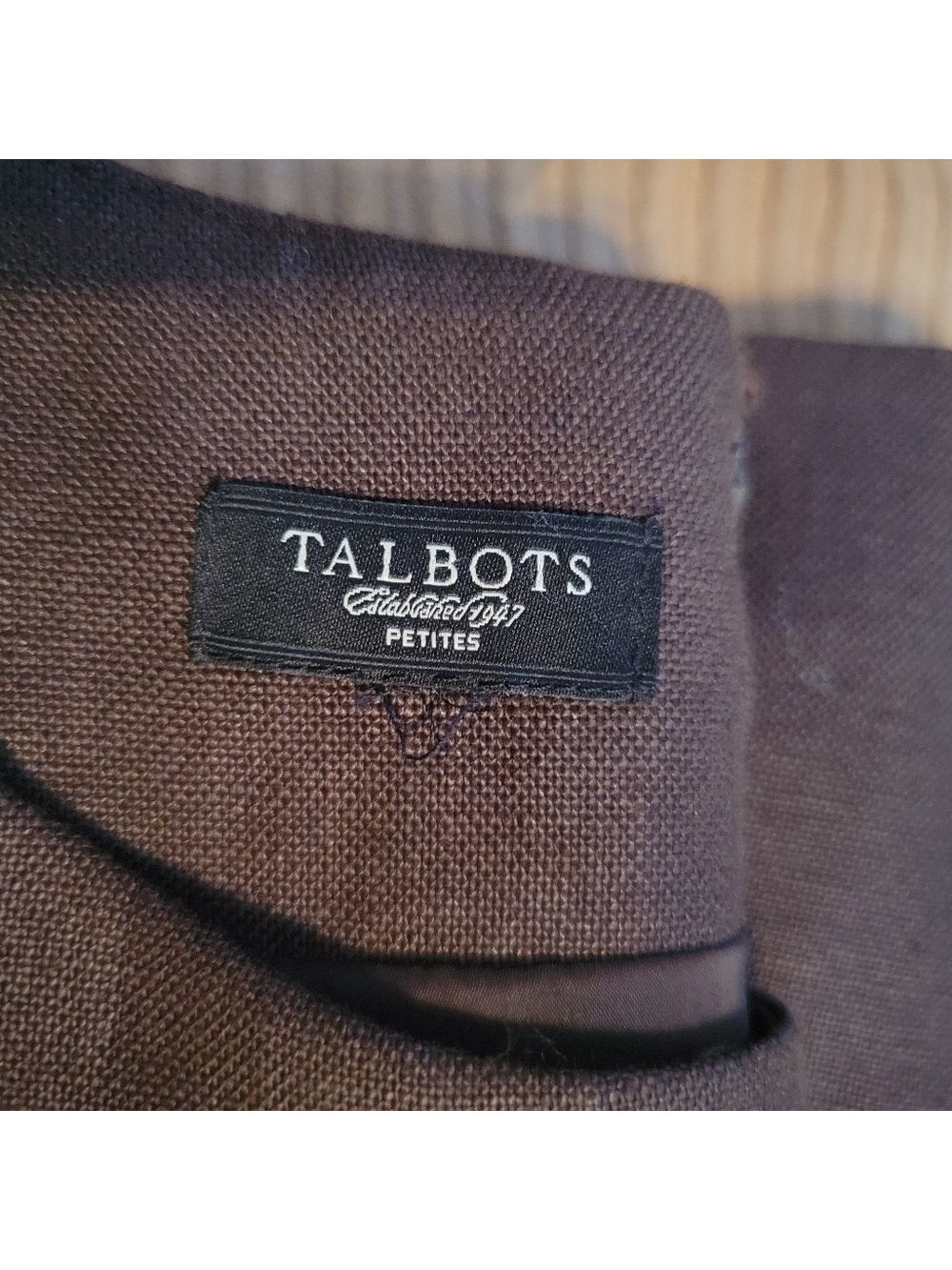 EUC Talbots Petites Chocolate Brown Sheath Dress Size 4/6P - Picture 5 of 11